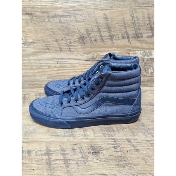 Vans Sk8-Hi Reissue Skate Sneakers Unisex 10W / 8.5M Navy Blue High Top - Picture 2 of 16